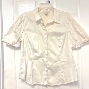 White Button Down Blouse